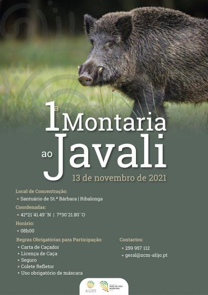 Munic&iacute;pio de Alij&oacute; promove 1.&ordf; Montaria da &eacute;poca venat&oacute;ria 2021/2022