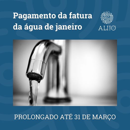 Prolongamento da data limite de pagamento da fatura da &aacute;gua