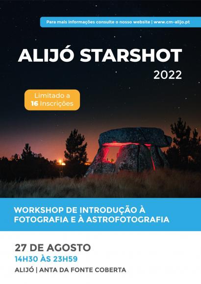 Alij&oacute; Starshot 2022: Workshop de inicia&ccedil;&atilde;o &agrave; fotografia de longa exposi&ccedil;&atilde;o e &agrave; astrofotografia